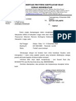 Surat Undangan Kontigensi Kabupaten Lingga