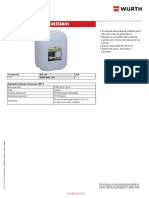 Disolvente para Poliuretanos: Características Técnicas 20ºC