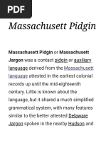 Massachusett Pidgin - Wikipedia