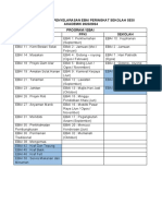 Jadual Kerja Penyelarasan Ebai