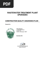 Everson WWTP Upgrades - CQA Plan