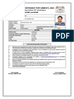 Nit Mca Common Entrance Test (Nimcet) - 2023: Score and Rank