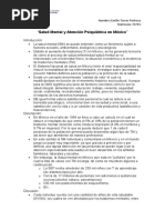 Salud Mental y Atención Psiquiátrica en México