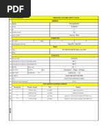 Process Datasheet Pressure Vacuume Safety Valve: General Tag No