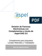 Para para Generar CFDI 33 Con Complemento - Impuestos - Locales - SAE - 80