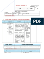 Sesión de Aprendizaje Leemos y Escribimos Numeros Naturales