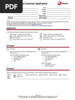 Customer Application Worksheet 4000 7000 Series 002