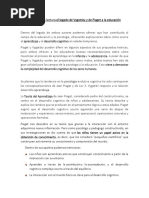 Análisis de La Lectura El Legado de Vygotsky y de Piaget A La Educación