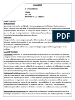 Informe GENERALIDADES Y PRINCIPIO DE LAS MEDIDAS