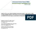 Implantação Dos Modelos de Balmou, Miller E Orr Como Ferramenta de Inovação E Estratégias Competitivas para As Micro E Pequenas Empresas