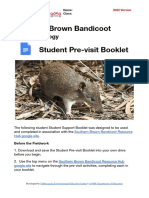 Student Pre-Visit Booklet - Bandicoan Ot