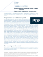 Modele de Contrat A Duree Indeterminee A Temps Partiel Clauses Standard 2299