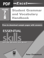 EES Student Grammar and Vocabulary Handbook Years 7-8 SAMPLE 2014