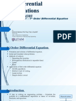 Chapter 1 - 1st Order Differential Equation - Part 1