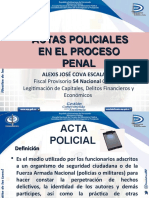 Actas Policiales en El Proceso Penal Venezolano - Alexis Jose Cova Escalante