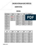 04 - Gabarito Oficial de Medicina Acafe