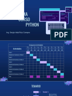 Curso - Python - Cronograma - y Temas