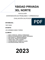 Informe Psicológico Edah