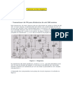 Transmissor de FM 500m A 1km