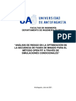 Análisis de Riesgo en La Optimización de La Secuencia de Fases de Minado