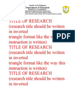 Grade 10 Research Template