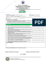 Cot Form-Blank