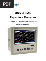 MPR4200 12 Channels Color Paperless Recorder