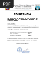 Constancia de Egresado Betty