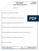 Sintaxe Exercícios Estruturais