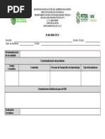 Propuesta de Formato Plan Analítico