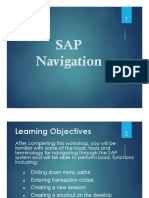 SAP Training - Navigation