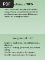 Definition of HRD