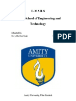 E-Mails Amity School of Engineering and Technology