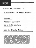 Juan Antonio García Núñez - GRAFOMOTRICIDAD Y ACTIVIDADES DE PREESCRITURA