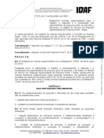 Instrução Normativa 015 de 21 Dezembro 2020 - Idaf - Pescado