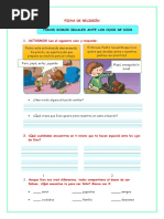 4° Ficha Relig Mart 13 Todos Somos Iguales Ante Los Ojos de Dios