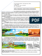 REVISAO ANO Paisagem Lugar Espaço Geografico