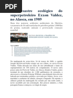 O Desastre Ecológico Do Superpetroleiro Exxon Valdez