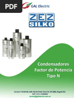 Catalogo Condensadores Correccion Factor de Potencia