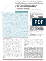 Development and Physio Chemical Analysis of Flavoured Milk From Chenopodium Quinoa