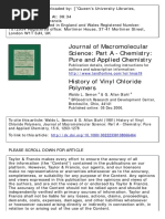 History of Vinyl Chloride Polymers