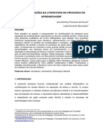 As Contribuições Da Literatura No Processo de Aprendizagem - Souza e Bernardes