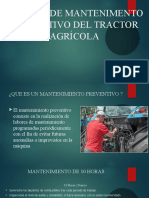 Rutinas de Mantenimento Preventivo Del Tractor Agrícola