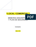 Plan de Seguridad Local Comercial