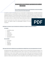 1.5. Ejercicio Nº 5 La Comunicación Con El Cliente: Parámetros de Calidad Del Servicio