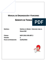 Mof Gerente de Tienda