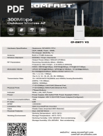 CF Ew71 Comfast Datasheet Tanaza Powered Device