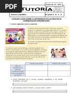 Tutoría Analizo Casos Sobre La Diversidad en Las Practicas Cotidianas en Nuestro País - Viernes 08