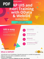 SAP UI5 and Fiori Training