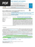 How Do SMEs Decide On International Market Entry - An Empirical Examination in The Middle East